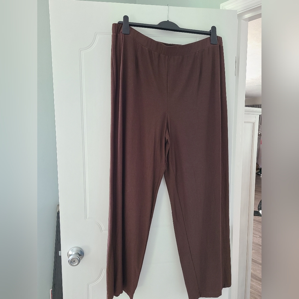 Eileen Fisher 2x brown pant